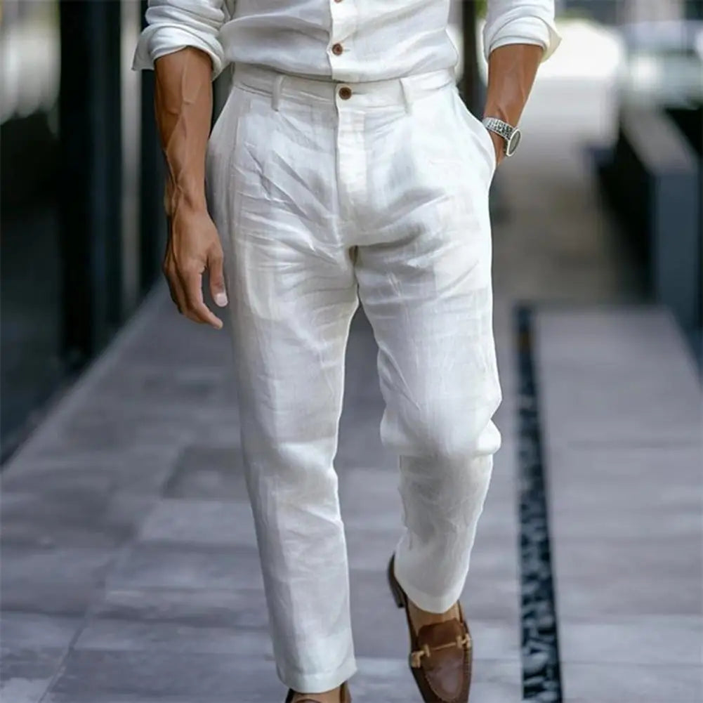 Pantaloni Cotone Lino – Freschi Tutto Il Giorno